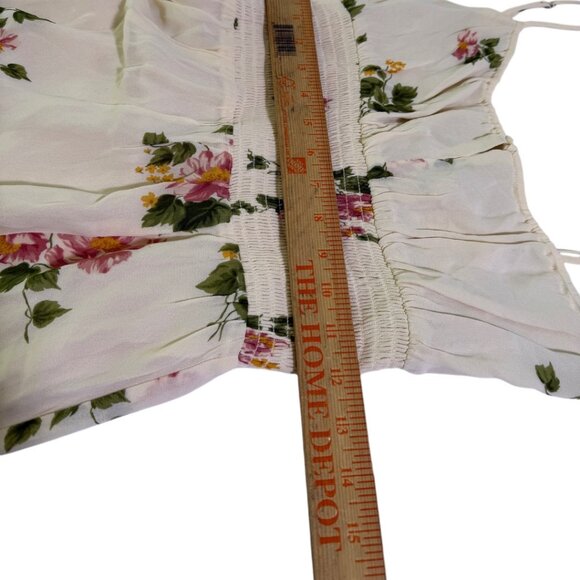 Reformation Bran Dress Marcona Floral Midi Dress Size 4 Smocked Cottagecore - Picture 9 of 12